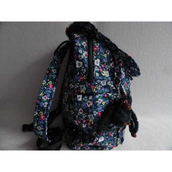 Kipling Navy Floral Print Backpack - Picture 7 of 9